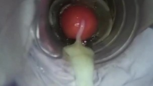 shooting massive load inside fleshlight