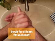 Amateur POV Handwashing Demo HD 60FPS
