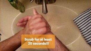 Amateur POV Handwashing Demo HD 60FPS