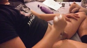 Cock & ball squeezing 