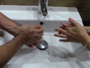 We wash our hands with soap and frequently. Make it fun 2/16