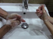 We wash our hands with soap and frequently. Make it fun 4/16