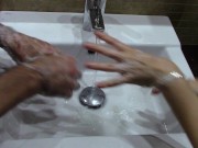 We wash our hands with soap and frequently. Make it fun 6/16