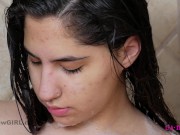 Beatiful girl with amazing body in 4K foamy Shower 4/16