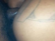Fucking my chick moma in the tattoo ass