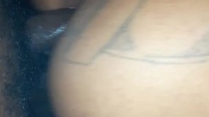Fucking my chick moma in the tattoo ass