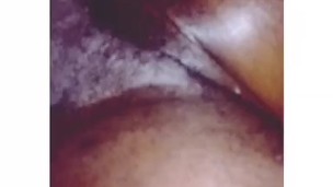 Stroking black dick