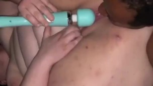 Bbw takes her mans tongue til she squirts