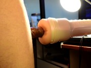 Fucking my anal fleshlight.