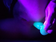 Black Light Butt Plug (recommended to watch stoned) 3/16