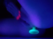Black Light Butt Plug (recommended to watch stoned) 9/16