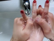 Diligently Washing Husband's Hands and He Washes My Hands #SCRUBHUB 10/16