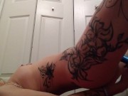 Tattooed milf masturbate