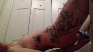 Tattooed milf masturbate