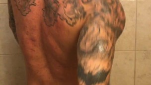 Jason Collins showering