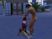 Thai Girl Deepthroat and a Facial Cumshot in Public 16/16