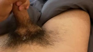Uncut cumshot moaning college jock