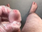 Big hard hairy cock masturbating during Coronavirus