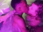 SEXY HOT TUB INTERRACIAL MAKEOUT - VAPORWAVE AESTHETIC 12/16