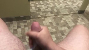 Beat me dick in public bathroom 