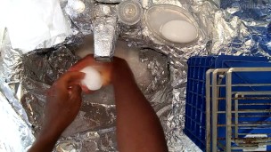 Bi Teen Dry Masterpieces #ScrubHub to Soap Bar! Sculpt Time lapse / Rinsing