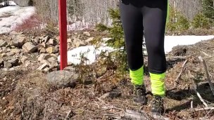 Had to pee during my trail run, wetting my pants a little.