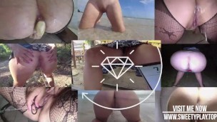 Stepson anal fucks mom when she peeing. 60fps