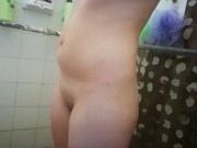 Sneaky husband spied on me in shower and gave me a huge fright