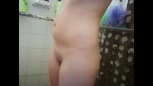 Sneaky husband spied on me in shower and gave me a huge fright