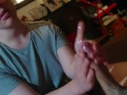 POV stroking, sucking and showing off my boyfriend's big dick @tomshaw120  5/16