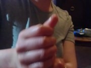 POV stroking, sucking and showing off my boyfriend's big dick @tomshaw120  8/16