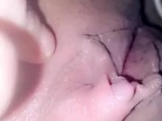 Up close big clit rubbing! 