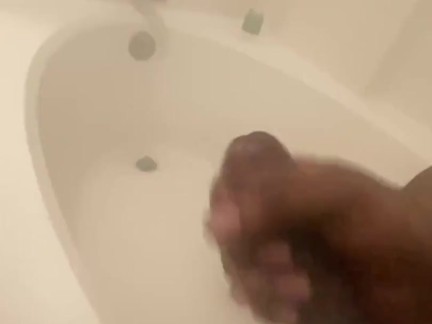 Jackin off with the shower on