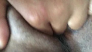 Sexy redbone fucks her pussy eats cumm then moves on to her tits