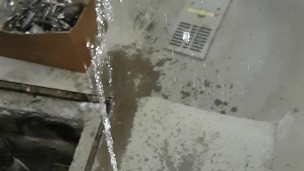 pissing and cumming in the basement