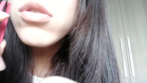 [Preview] Giantess shows a tiny his mouth and scares him