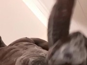 Shower time dick stroking 