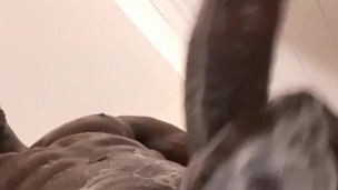 Shower time dick stroking 