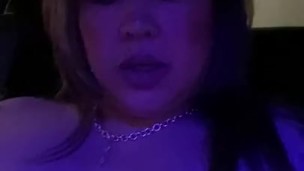 Shhh! Horny Milf playin w her pussy@stepson car