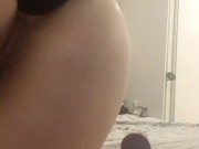 my first triple anal penetration with dildos