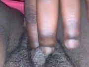 Married Neighbor Plays with Fat Black Pussy during Quarantine 