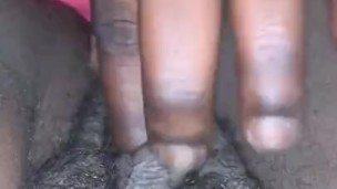 Married Neighbor Plays with Fat Black Pussy during Quarantine 