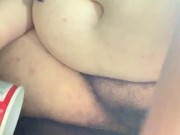 BBW Rubs Piss on her Hairy Cunt Before Fucking It with a Whipped Cream Can! 8/16