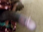 Quick strokes in a restroom