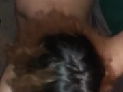 cheating girlfriend with wet pussy gets facial and oral creampie 10/16