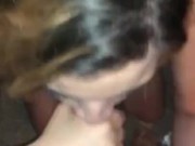 cheating girlfriend with wet pussy gets facial and oral creampie 4/16