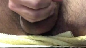 Straight Guy spits on his cock and cums a lot :P