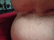 Anal with big dildo