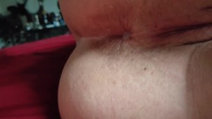 Anal with big dildo
