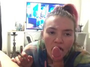 POV amateur facial while smoking 11/16